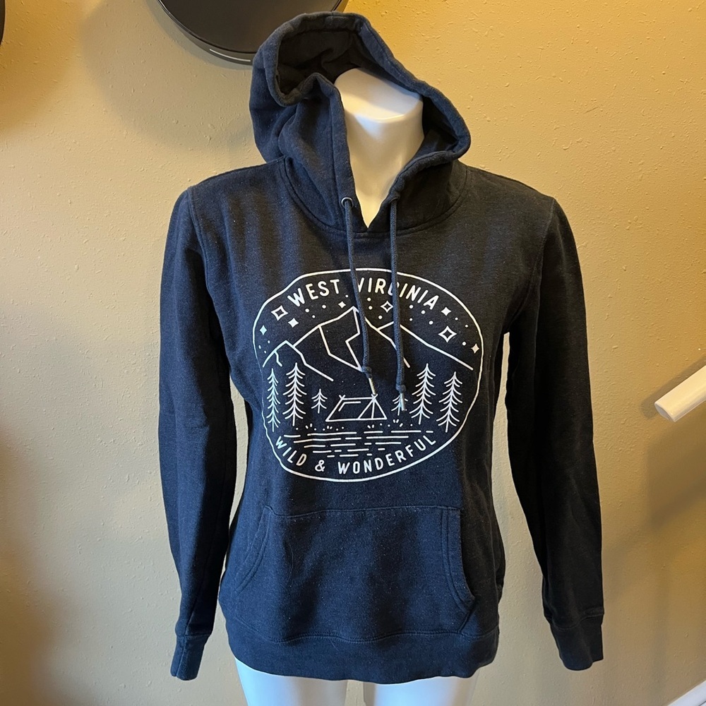 Top of the World charcoal West Virginia Graphic Hoodie